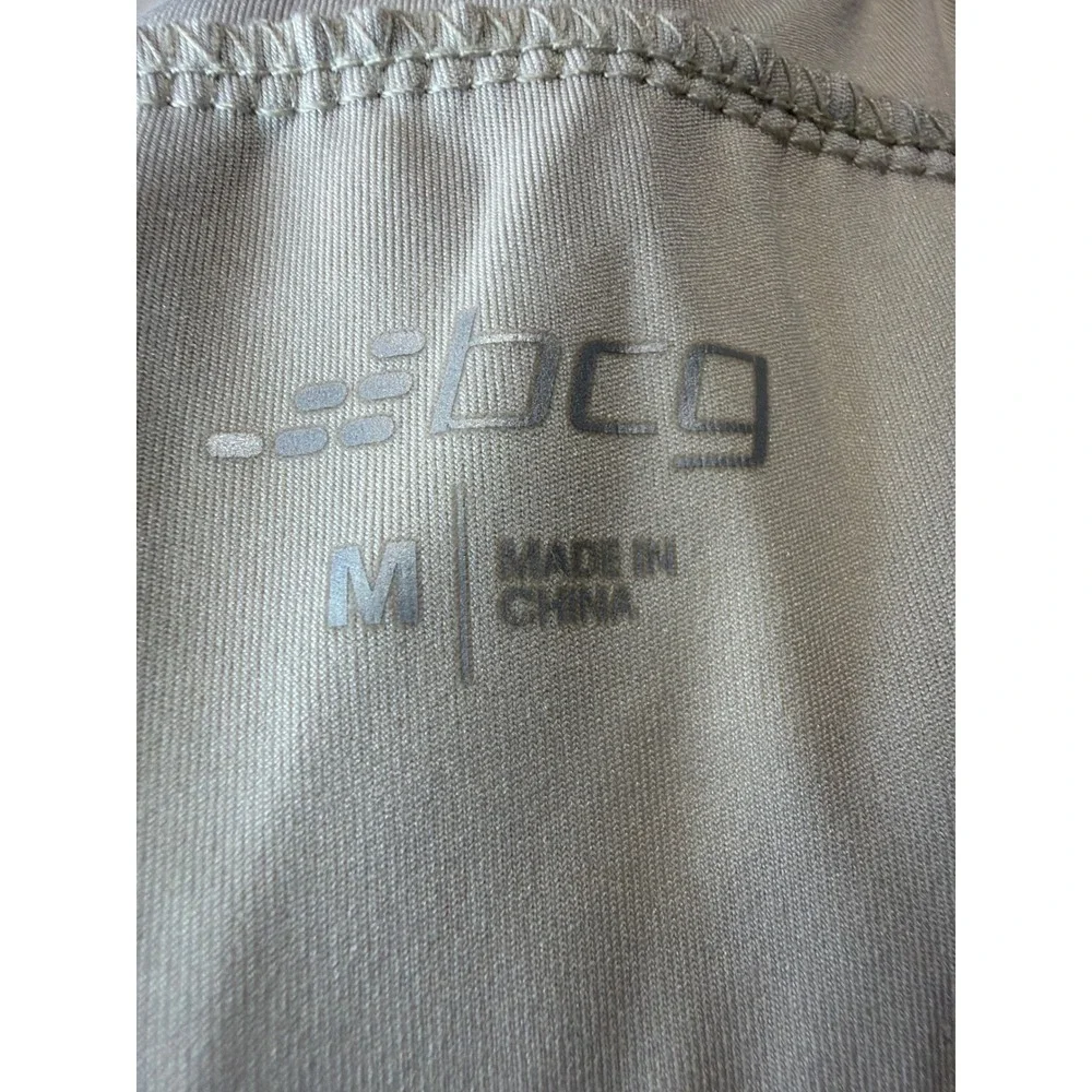 BCG Athletic Shorts Mens M Khaki Zipper Pocket Performance Gorpcore EUC